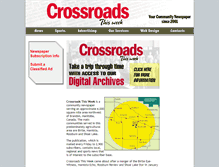 Tablet Screenshot of crossroadsthisweek.com